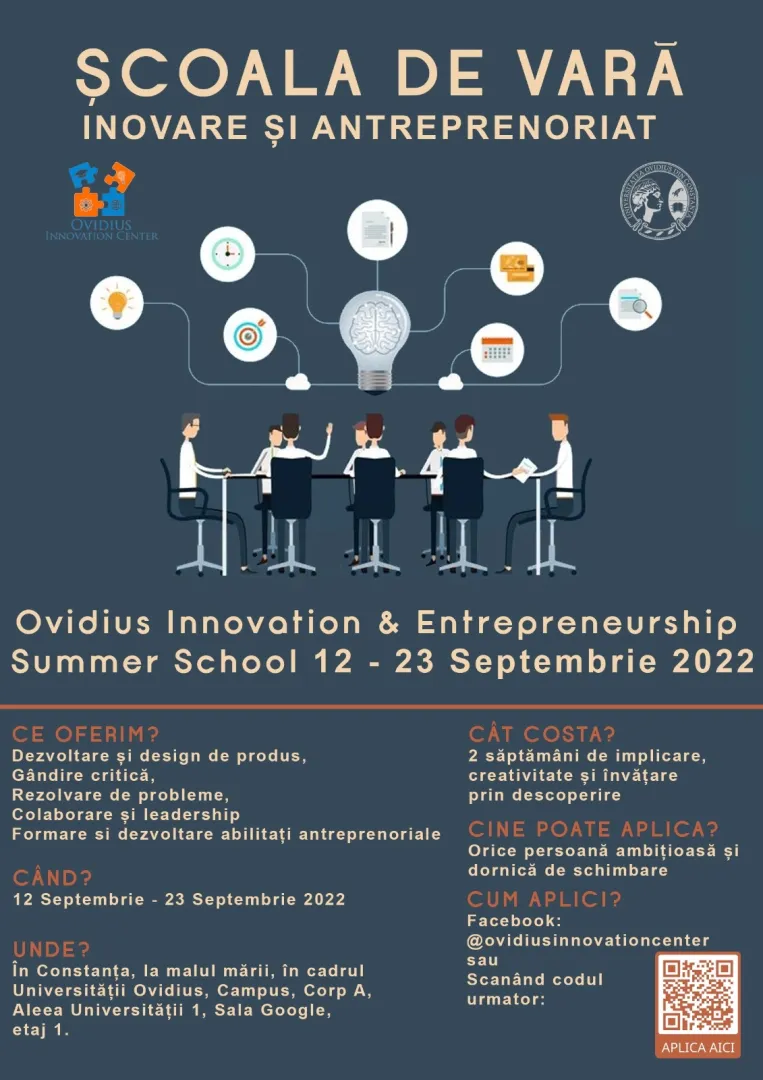 Ovidius Innovation and Entrepreneurship Summer School începe în toamnă – foto 2