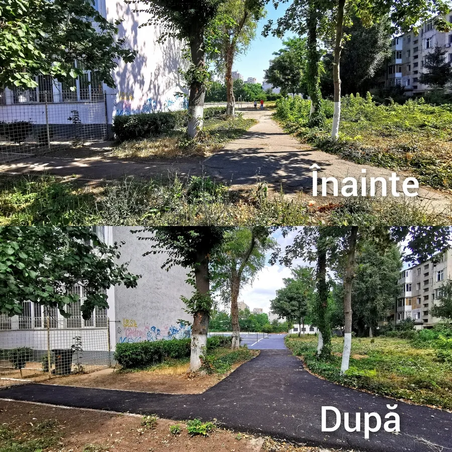 Terenul Școlii Gimnaziale Nr. 37 a fost reconfigurat – foto 4