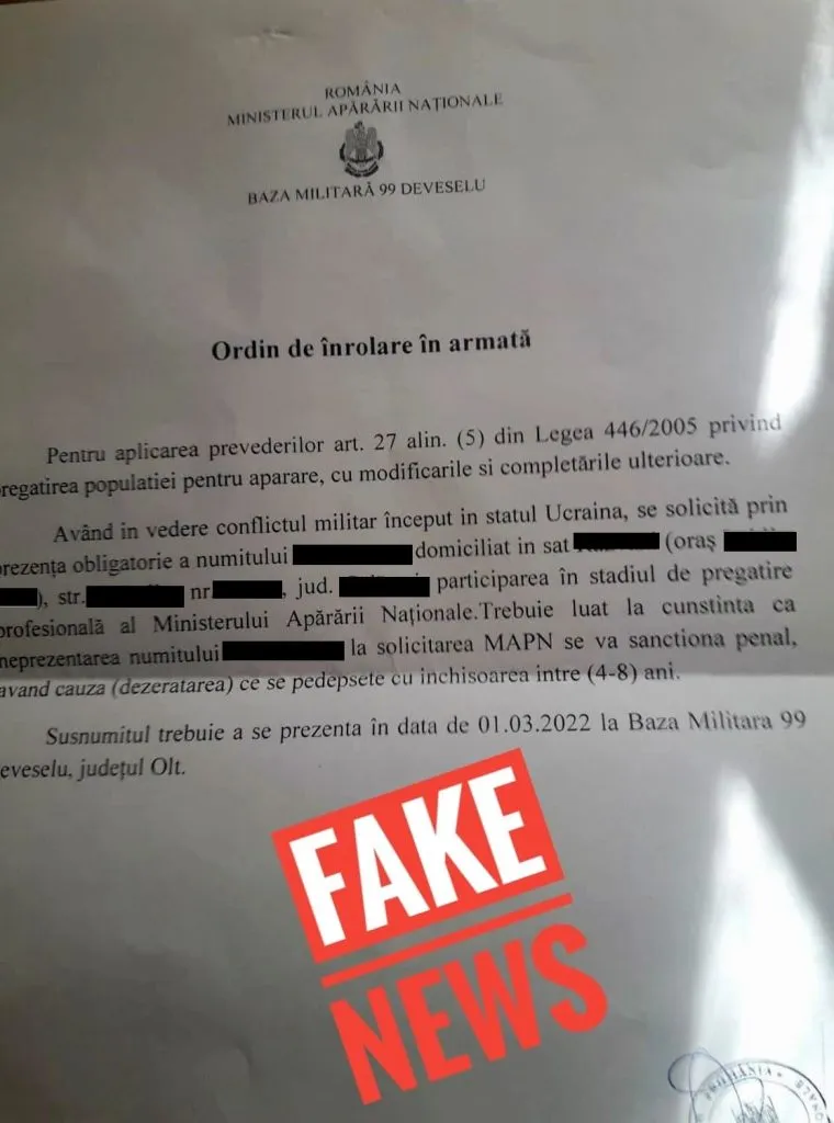 Ordin fals de recrutare, cheamă tinerii la înrolare – foto 2