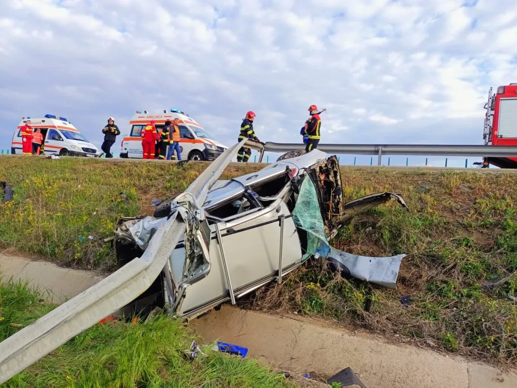 Accident rutier cu patru victime, pe Autostrada A2 – foto 3