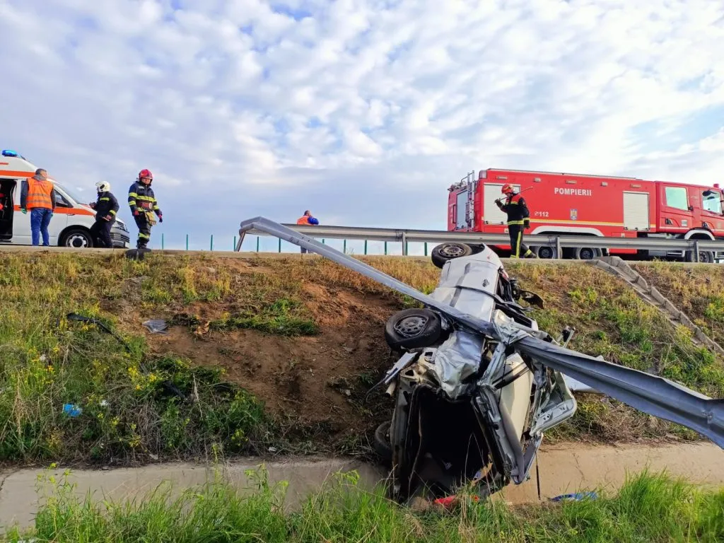 Accident rutier cu patru victime, pe Autostrada A2 – foto 2