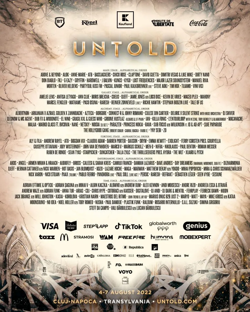 Peste 200 de artiști naționali și internaționali de top vor urca pe scena UNTOLD – foto 4
