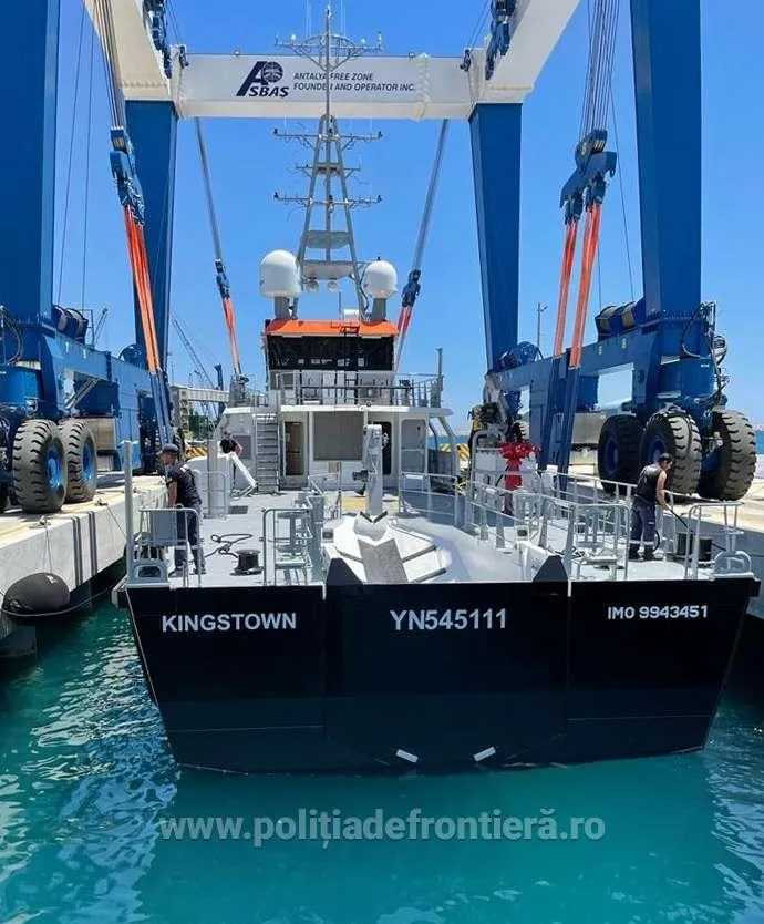 Noua navă de patrulare a Poliției de Frontieră, lansată la apă în Antalya – foto 3
