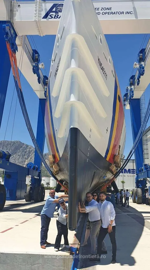 Noua navă de patrulare a Poliției de Frontieră, lansată la apă în Antalya – foto 6