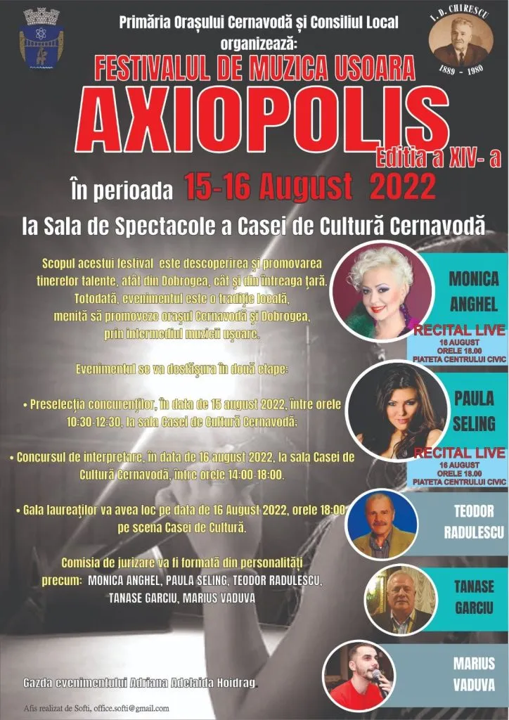 Festivalul de Muzică Ușoară „AXIOPOLIS”, la Cernavodă – foto 2