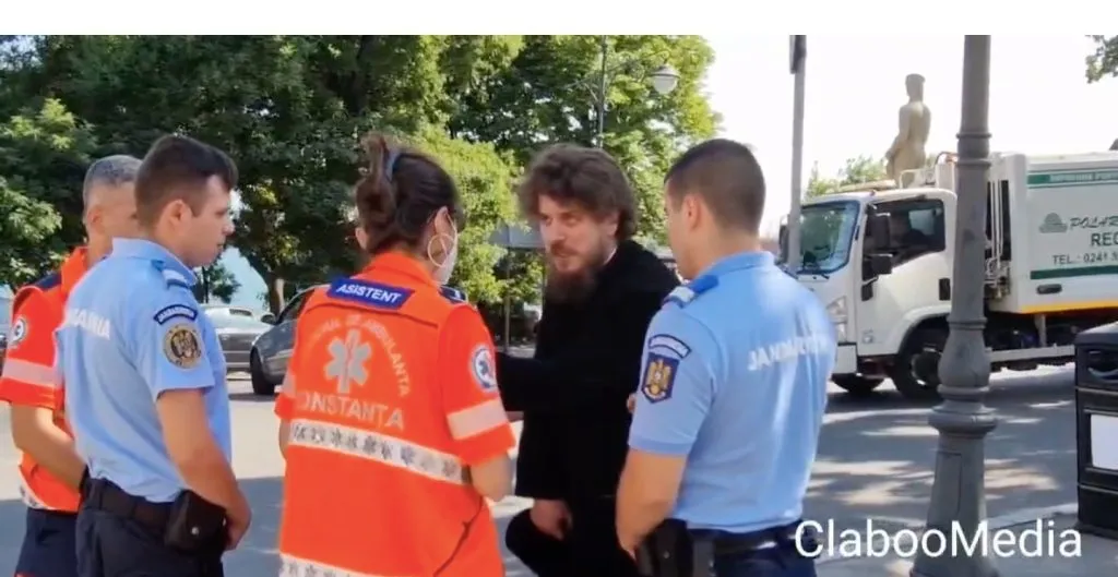 Călugăr recalcitrant, pus la pământ de polițiștii constănțeni – foto 3