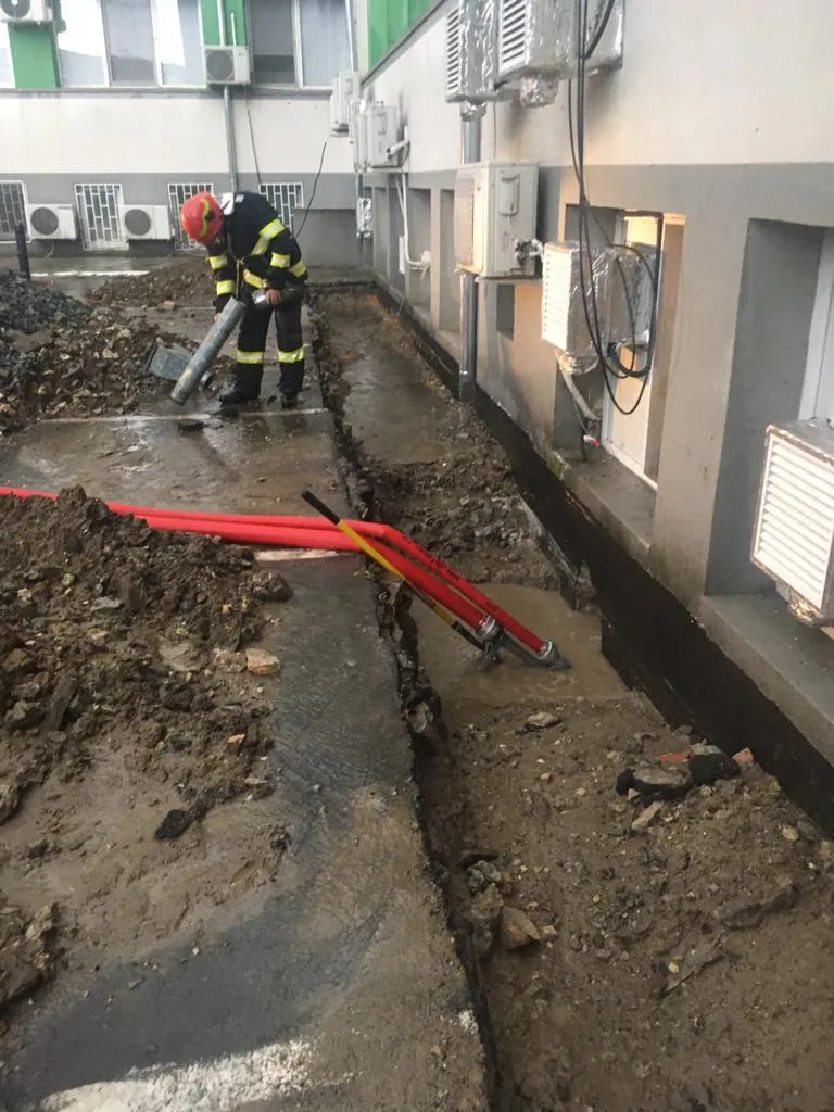 Clădirea Spitalului de Boli Infecțioase, afectată de ploile abundente – foto 2
