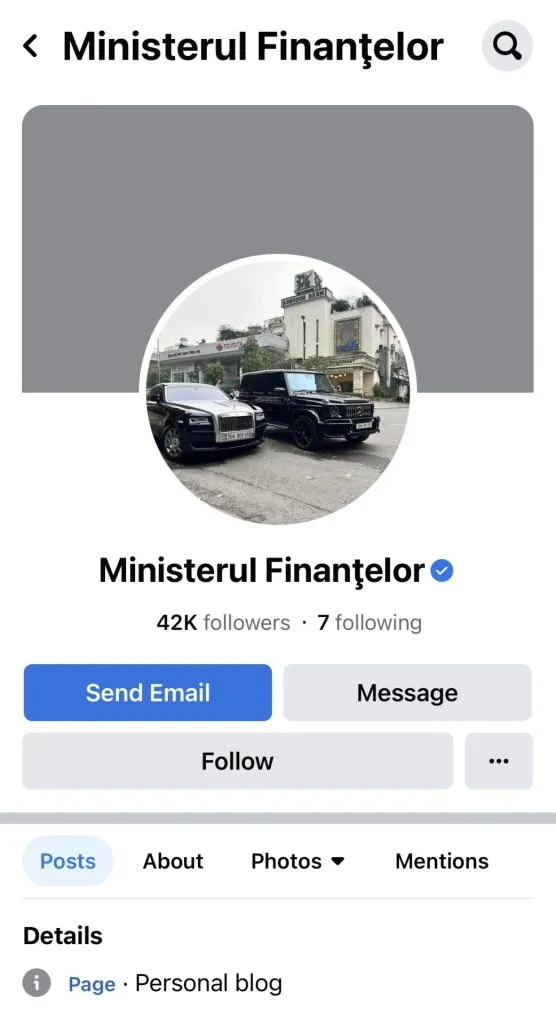 UPDATE: Contul de facebook al Ministerului Finanțelor – o glumă, eroare sau un atac al hackerilor?   – foto 2