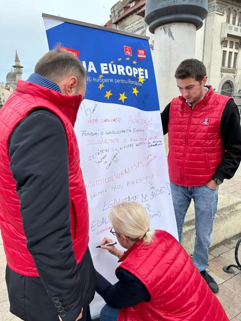 Social-democrații din Organizația Municipală PSD Constanța, acțiune de Ziua Europei – foto 3