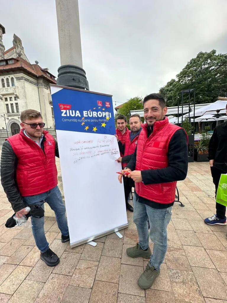 Social-democrații din Organizația Municipală PSD Constanța, acțiune de Ziua Europei – foto 2
