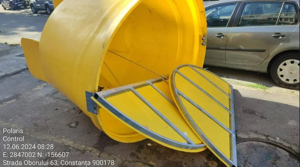 Tot mai multe cazuri de containere pentru selectarea deșeurilor vandalizate, în municipiul Constanța – foto 2