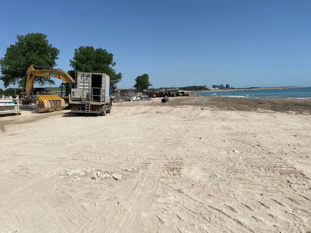 Lărgirea plajei de la Neptun (FOTO) – foto 3