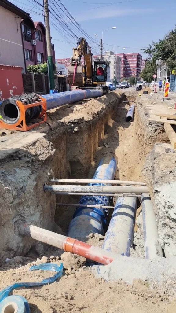 Progresul lucrărilor de reabilitare a magistralelor de apă pe strada Baba Novac – foto 4