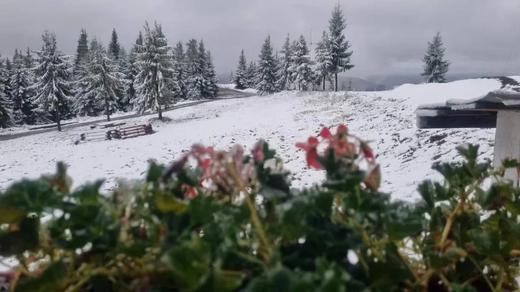 S-a instalat iarna în vârf de munte. Temperaturi negative și zăpadă, la mare înălțime (FOTO)  – foto 9