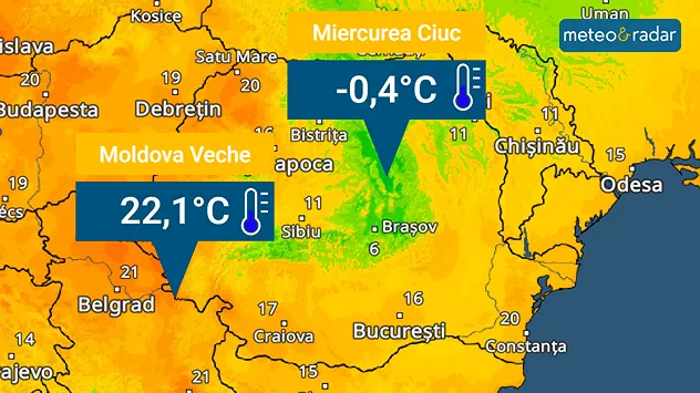 Început de toamnă cu temperaturi extreme. La Miercurea-Ciuc termometrul a arătat minus 0,4 grade Celsius – foto 2