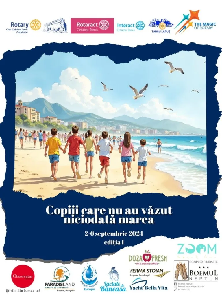 20 de copii din Maramureș au văzut pentru prima dată marea, cu sprijinul Rotary „Cetatea Tomis” Constanța – foto 6