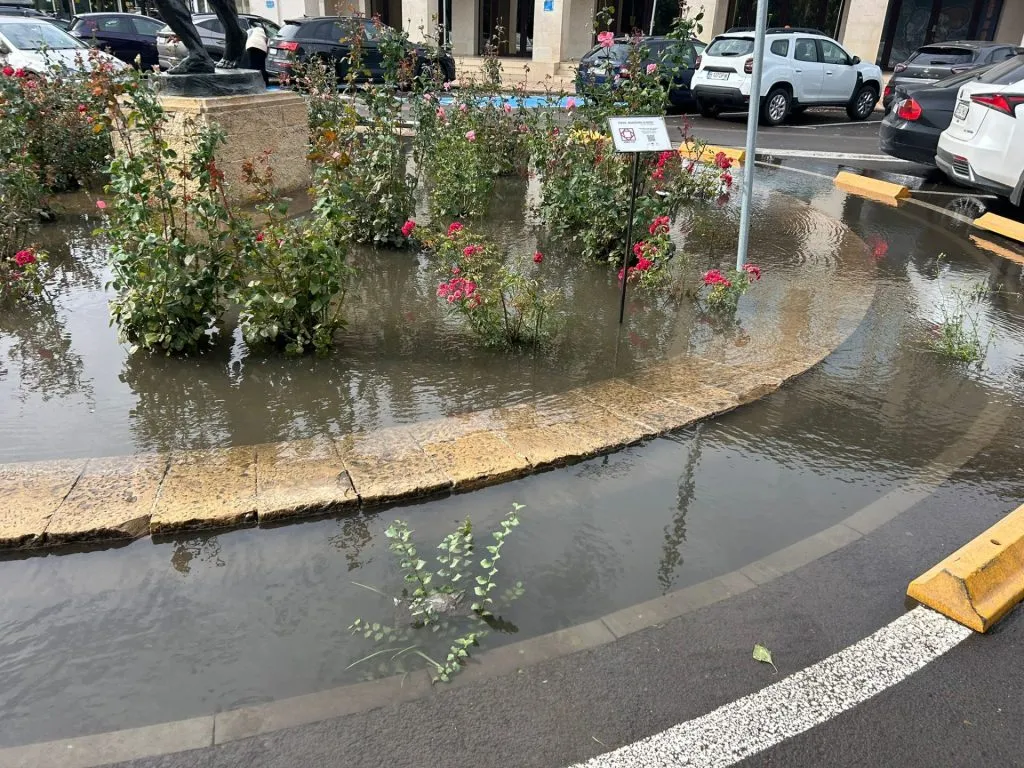 “Aruncătorul cu discul” de lângă Sala Sporturilor a intrat… la apă (FOTO)  – foto 3