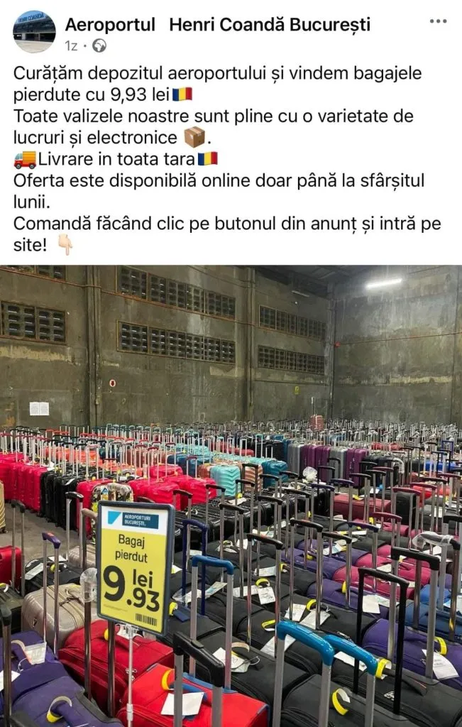 O nouă metodă de înșelăciune. Atenție la anunțurile privind vânzarea bagajelor pierdute în aeroporturi! – foto 2