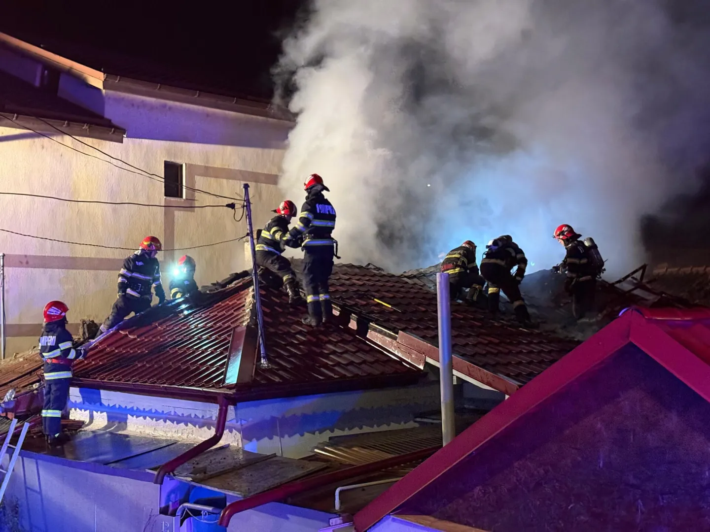 Incendiu la o casă din Tulcea