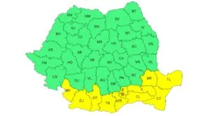 Noi coduri galbene de vreme rea în Dobrogea – foto 2