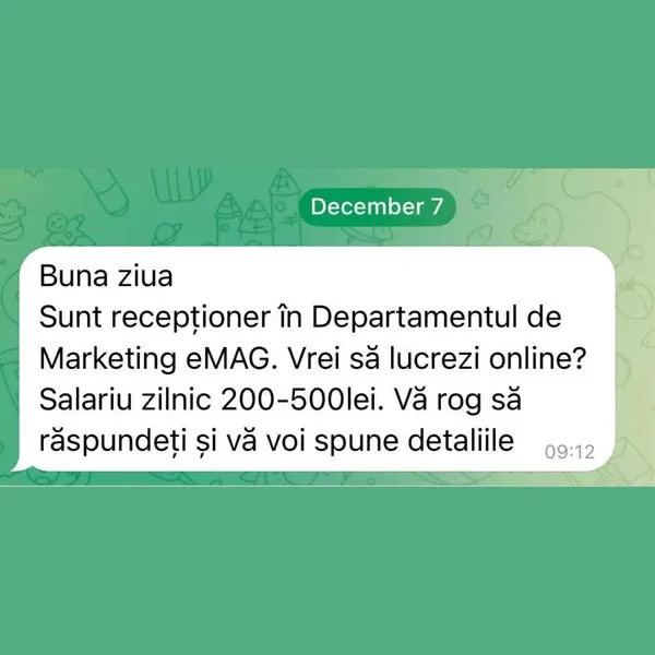 Atenție la mesajele false care promit locuri de muncă online! – foto 3