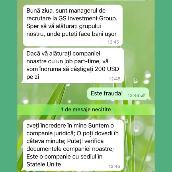 Atenție la mesajele false care promit locuri de muncă online! – foto 2