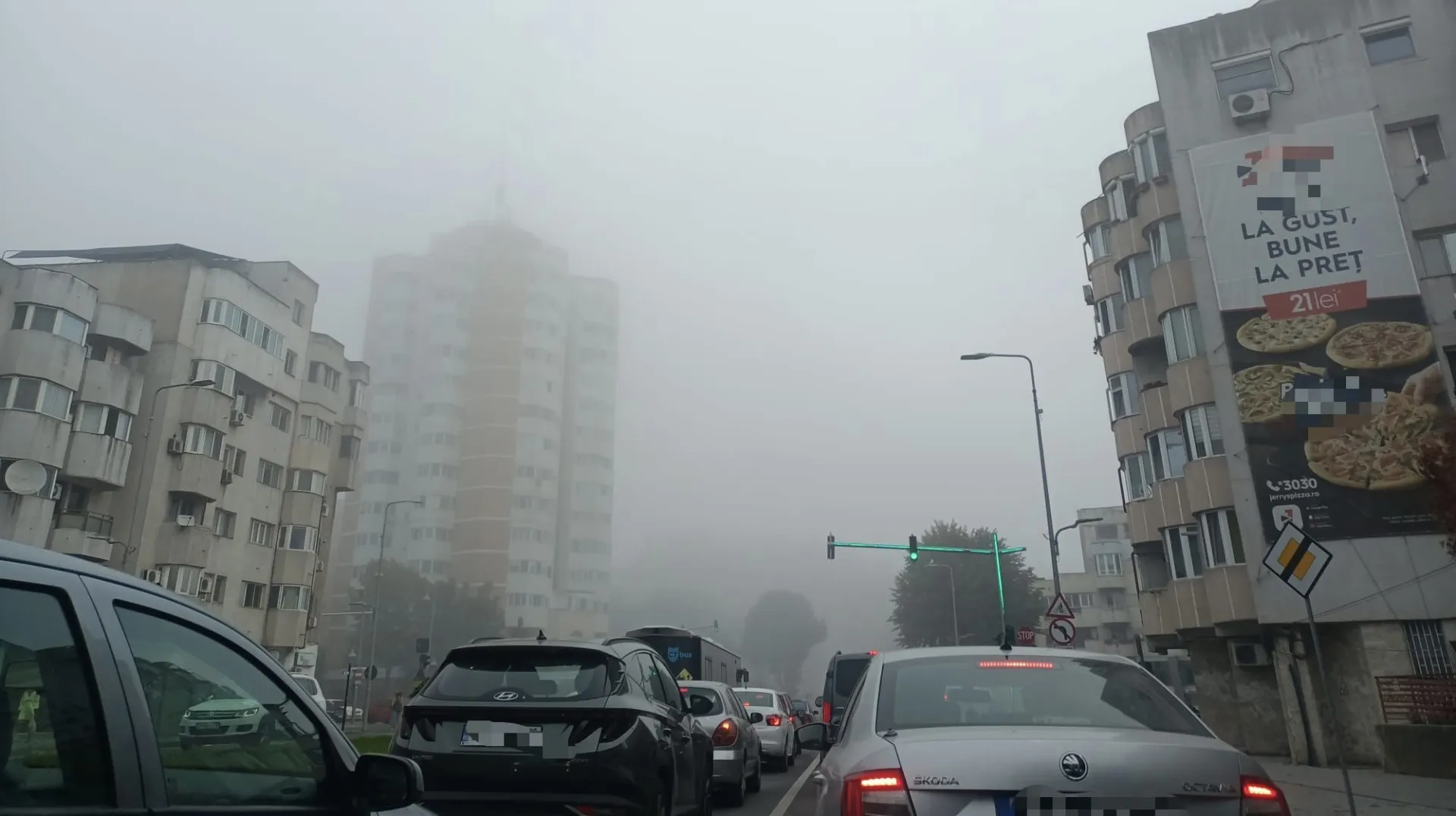 Cod galben de ceață în județul Constanța