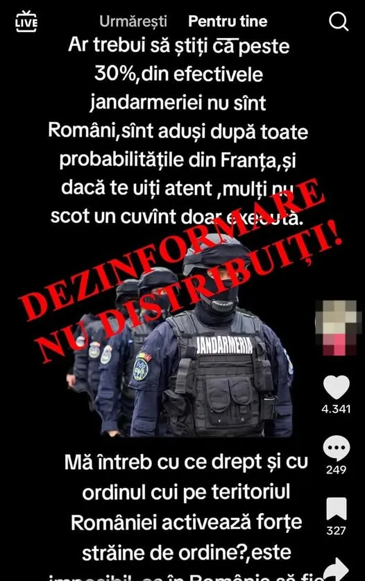 De la „Jandarmi importați din Franța” la „Drone cu gaze lacrimogene” – Cum se propagă manipularea online și cine cade în capcană – foto 2