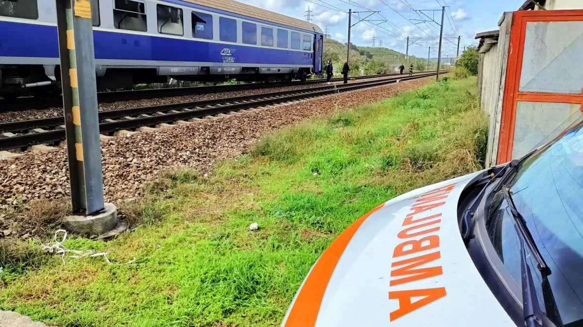 Accident feroviar la Murfatlar! O femeie a scăpat cu viață după ce a fost lovită de tren