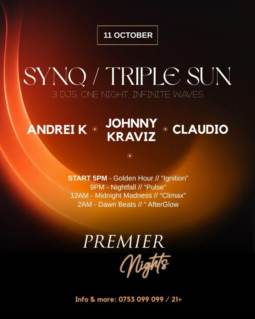 Le Premier aduce un nou concept de seară: SYNQ / TRIPLE SUN — muzică, atmosferă și relaxare în același loc – foto 12