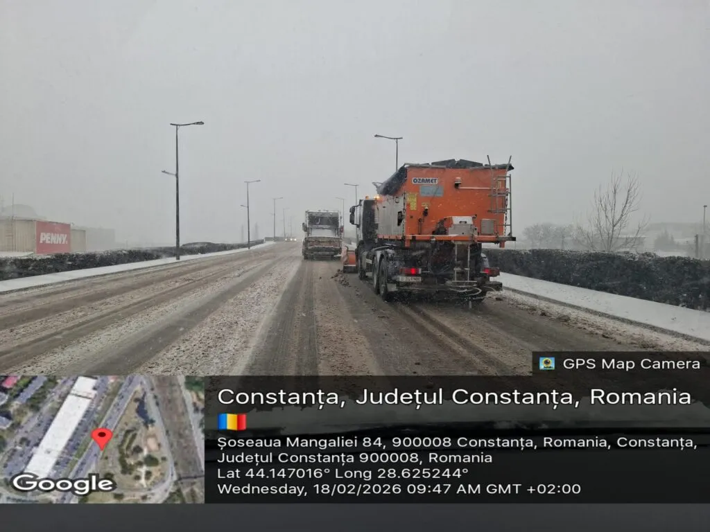 Polaris, mobilizare pe șosele. Peste 600 de tone de material antiderapant folosite în teren – foto 5
