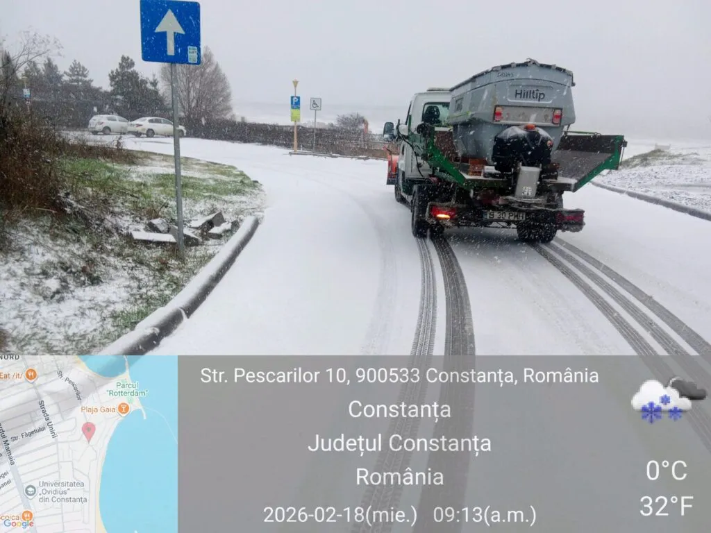 Polaris, mobilizare pe șosele. Peste 600 de tone de material antiderapant folosite în teren – foto 2