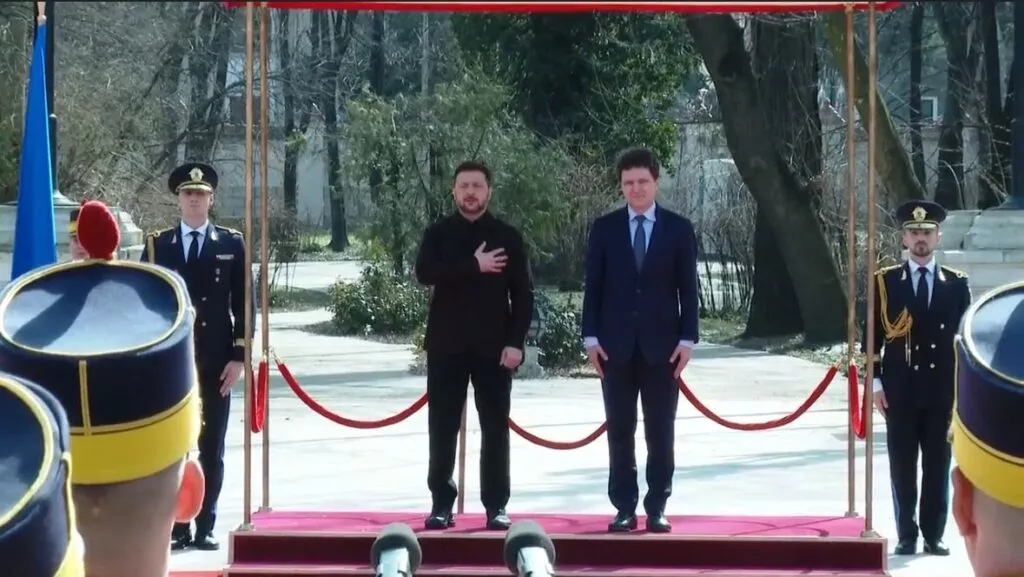 Zelenski, primit cu onoruri militare la Palatul Cotroceni – foto 2