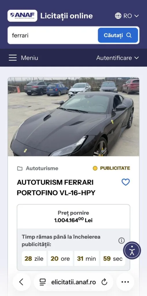 Bunurile confiscate de stat pot fi cumpărate online. ANAF a lansat platforma eLicitatiiANAF – foto 2