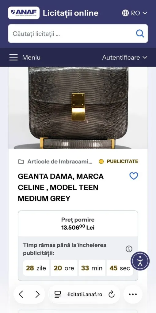 Bunurile confiscate de stat pot fi cumpărate online. ANAF a lansat platforma eLicitatiiANAF – foto 4