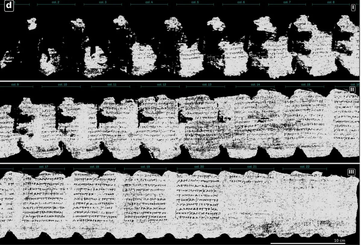 Manuscrise vechi de 2 milenii, îngropate de erupţia Vezuviului, descifrate cu ajutorul AI