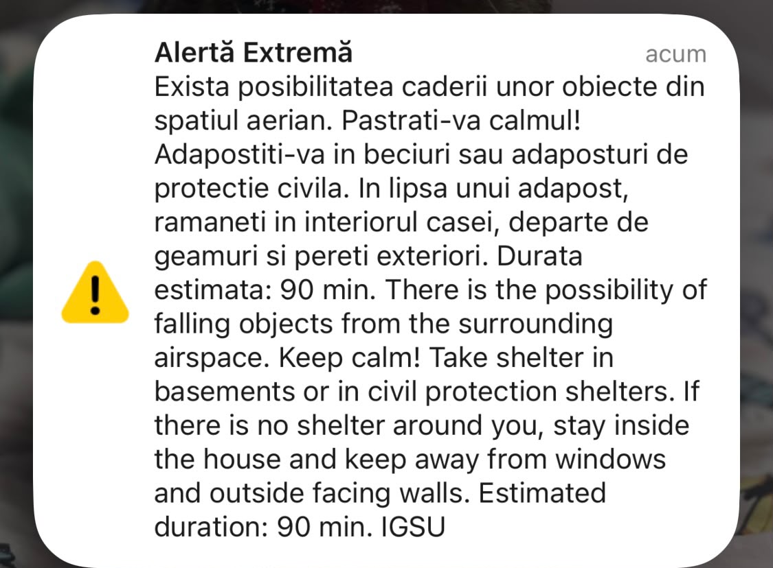 O nouă dronă detectată în apropierea graniței cu Ucraina. A fost emis mesaj RO-ALERT în județul Tulcea – foto 2