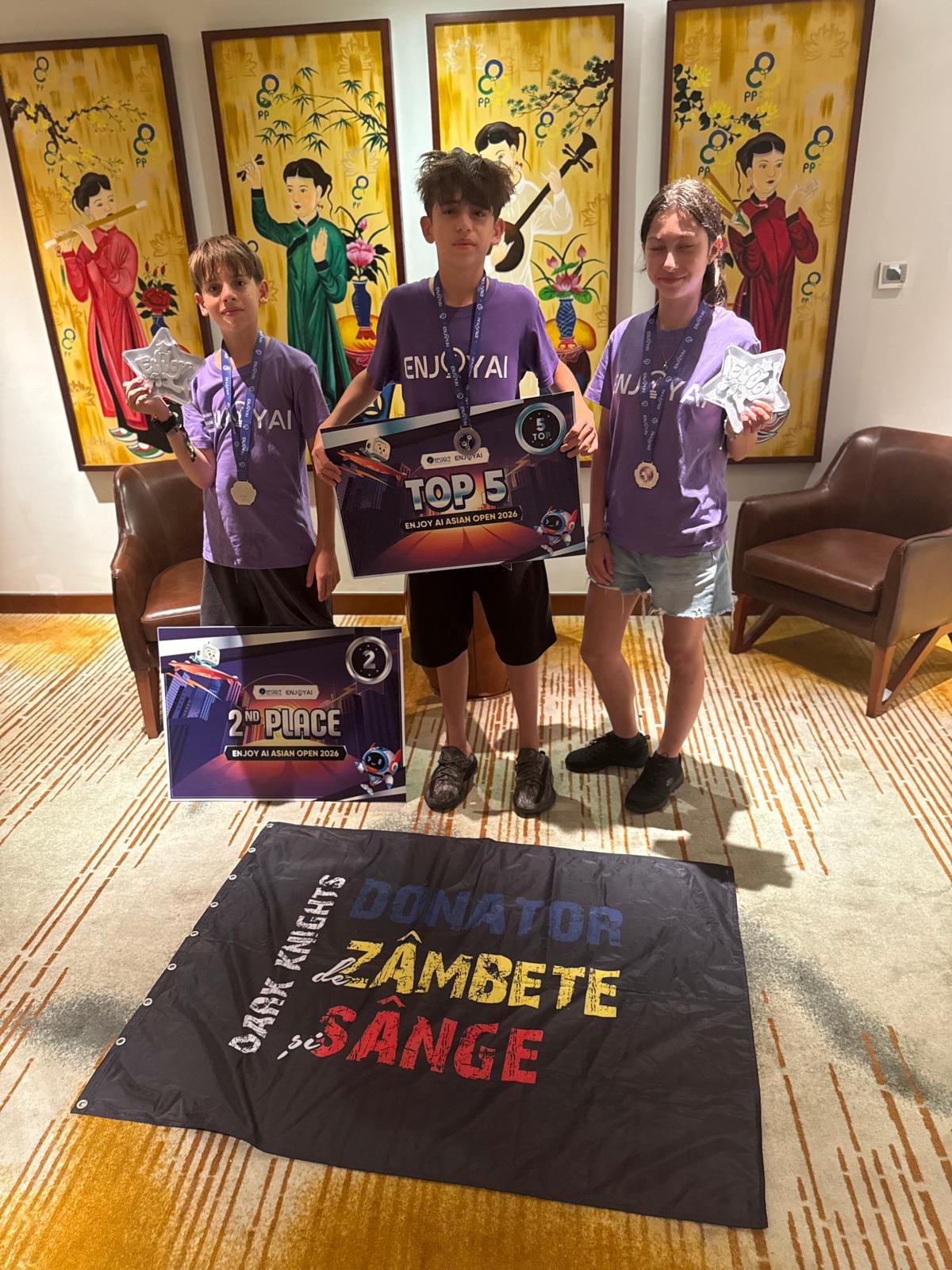 România, pe podium la ENJOY AI Asian Open 2026. Rezultate excelente pentru copiii de la Atelierele Tamarei – foto 5