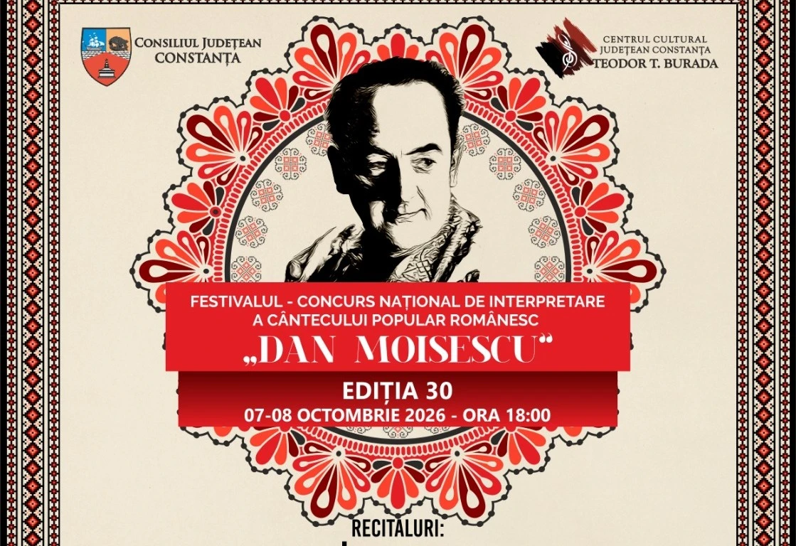 Festivalul „Dan Moisescu” ajunge la ediția a XXX-a. Două seri de folclor, cu 22 de tineri interpreți și artiști consacrați, la Constanța