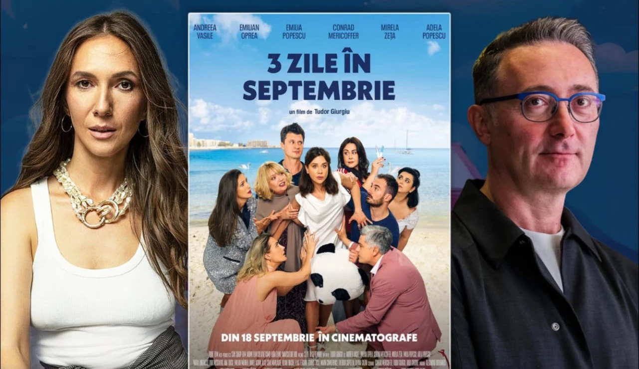 Adela Popescu și Tudor Giurgiu vin la Constanța cu „3 zile în septembrie”, la Festivalul Internațional de Film de Comedie