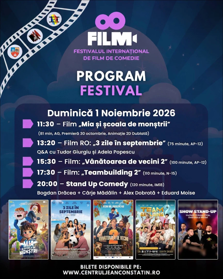 A început a treia ediție a Festivalului Internațional de Film de Comedie, la Cinema Jean Constantin – foto 4