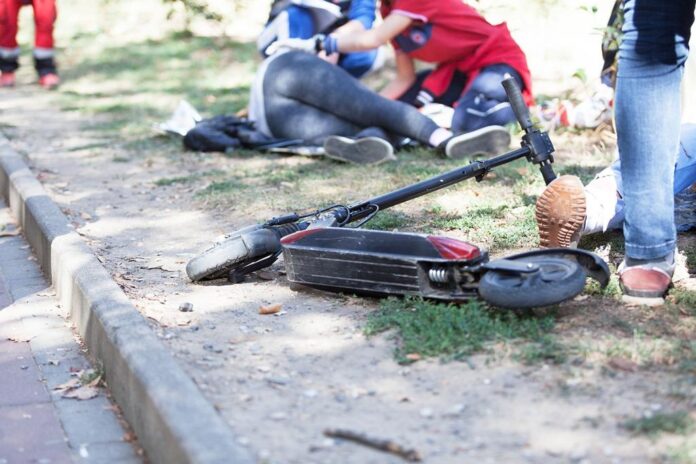 trotineta accident